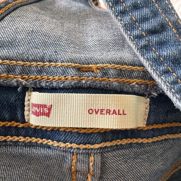 Levi's Blue Denim Overalls with Adjustable Straps - Picture 6 of 7